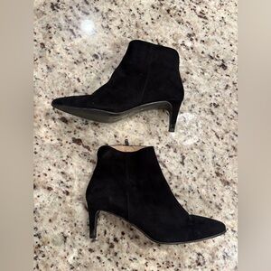 Antonio de Falia Black Suede Ankle Boots/Booties Size 9